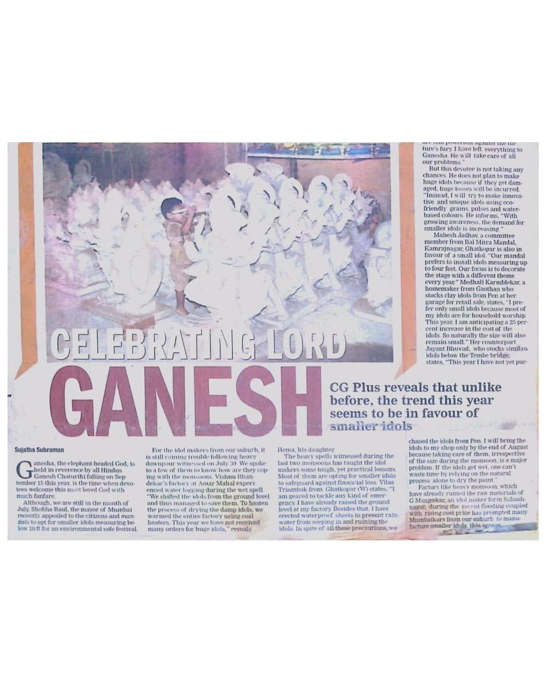 celebrating ganpati