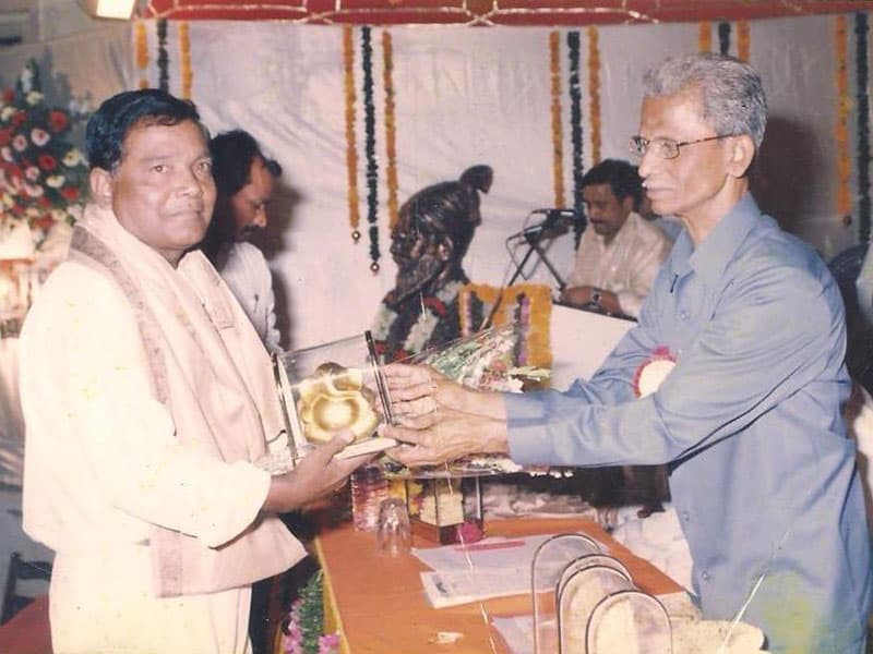 with ex mayor mahadev devle